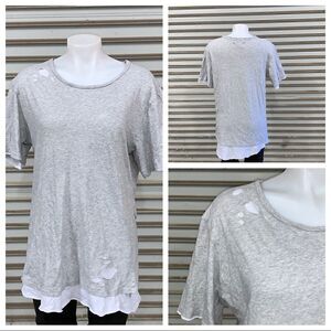 🛍️Pacsun layered distressed top size medium